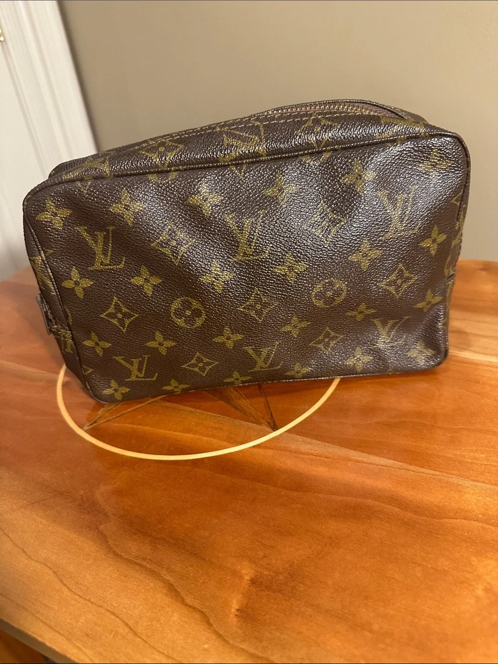 Authentic Louis Vuitton Monogram Trousse Toilette Cosmetic Bag.